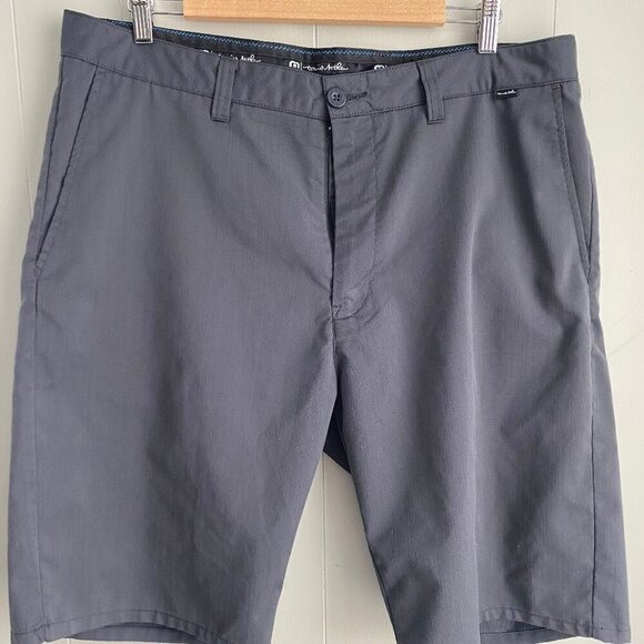 Travis Mathew Shorts Mens 38 Black Sorry For Being Awesome Golf Chino Preppy - Picture 1 of 7
